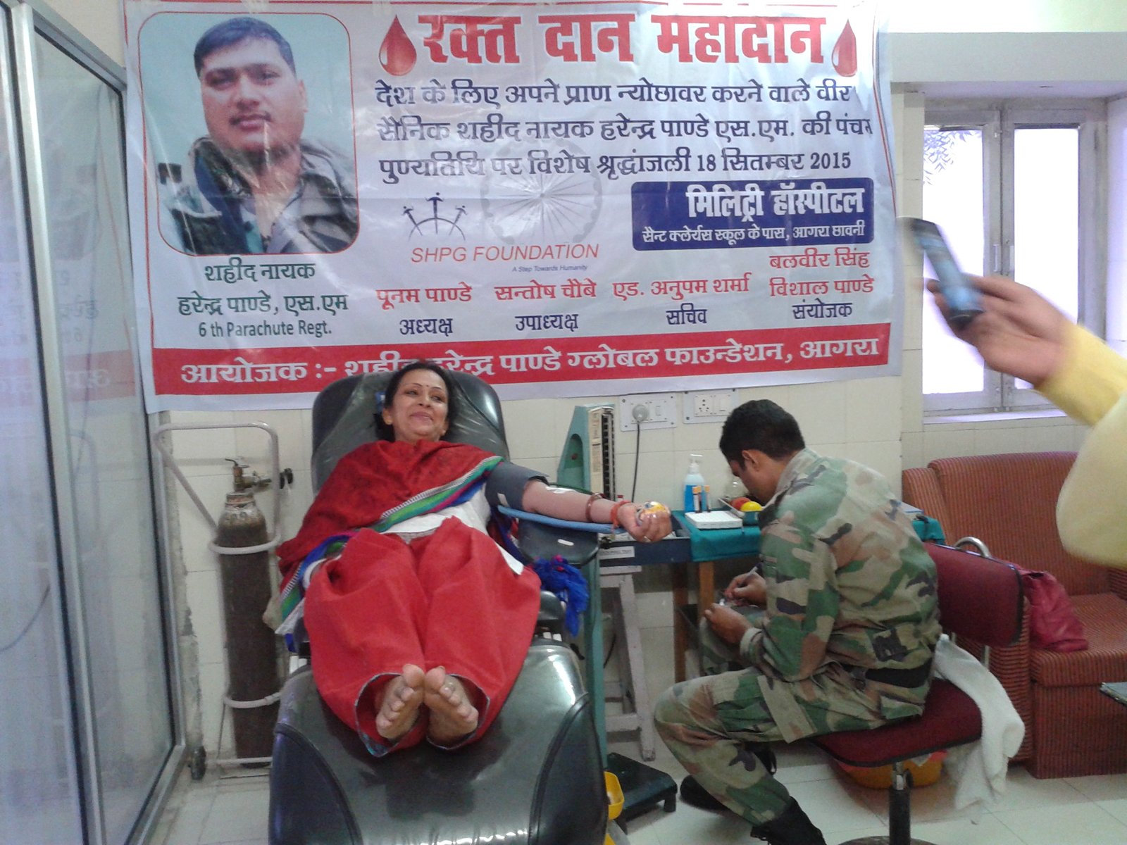 Read more about the article Blood Donation Camp 2015 – A Tribute to a Braveheart